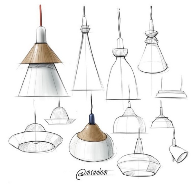 燈具設(shè)計(jì)手繪與概念草圖 思維的視覺散發(fā)
