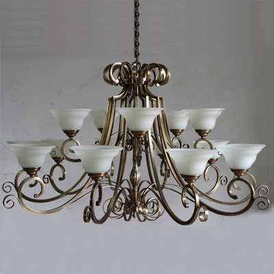 卡莎圖全銅玻璃吊燈 打造獨特家居照明藝術(shù)