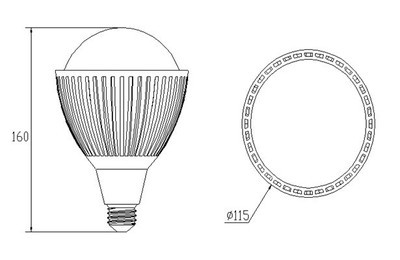 LED球泡燈廠家 PAR38球泡燈 12W節(jié)能光源的高效解決方案